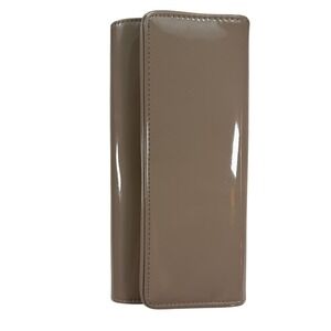 Aldo Clutch Bag Faux Patent Leather Women One Size Tan Beige Glossy Evening Bag